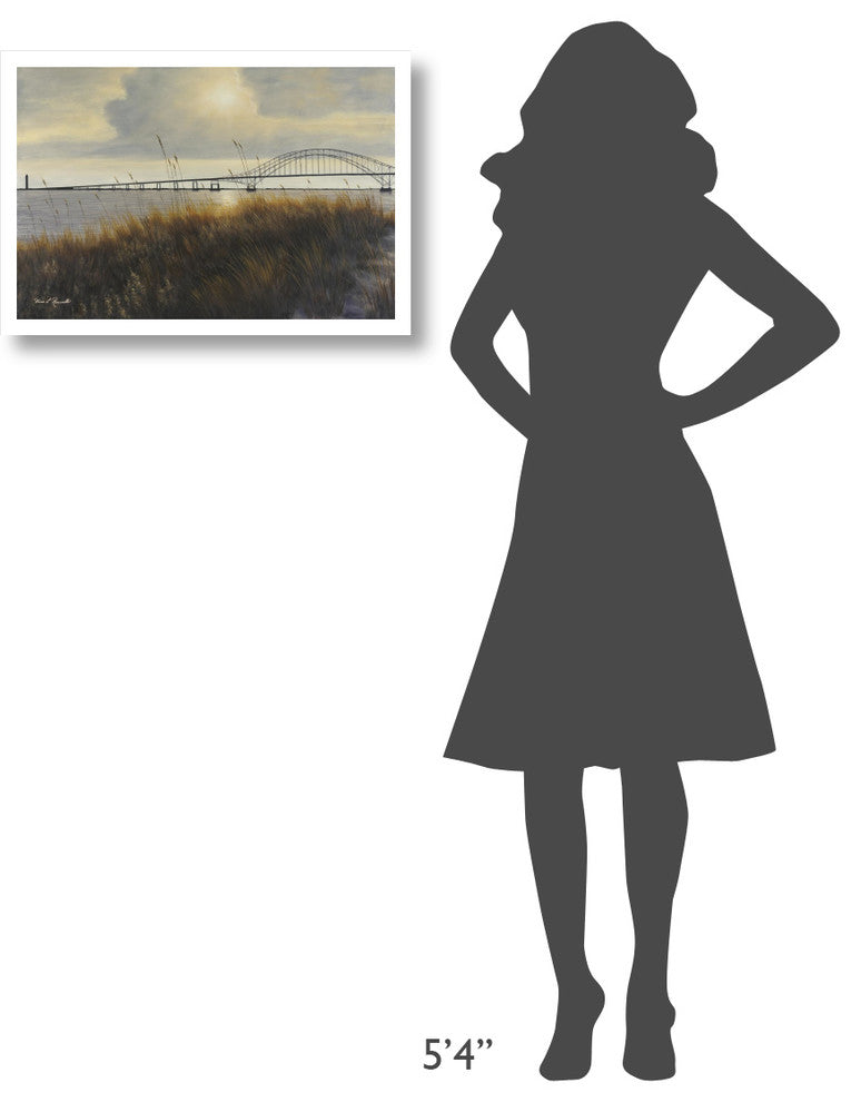 "Leisure Time on Long Island" Digital Paper Print by Diane Romanello, 26"x18"