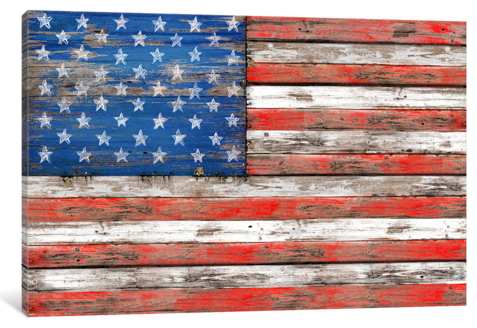 "USA Vintage Wood Gallery" by Diego Tirigall, 26x18x1.5"