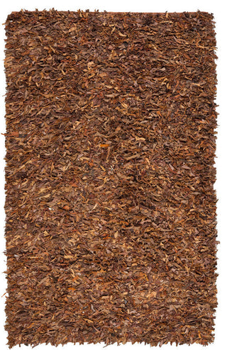 Safavieh Leather Shag Lsg511B Saddle Area Rug