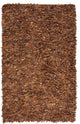 Safavieh Leather Shag Lsg511B Saddle Area Rug