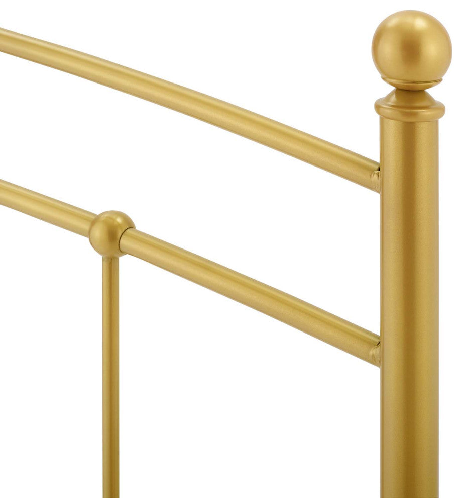 Headboard, King Size, Metal, Gold, Modern Farmhouse, Bedroom Master Suite