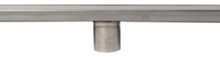 ALFI brand 59" Brushed Stainless Steel Linear Shower Drain With Solid Cover