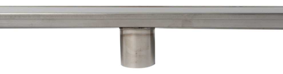 ALFI brand 59" Brushed Stainless Steel Linear Shower Drain With Solid Cover