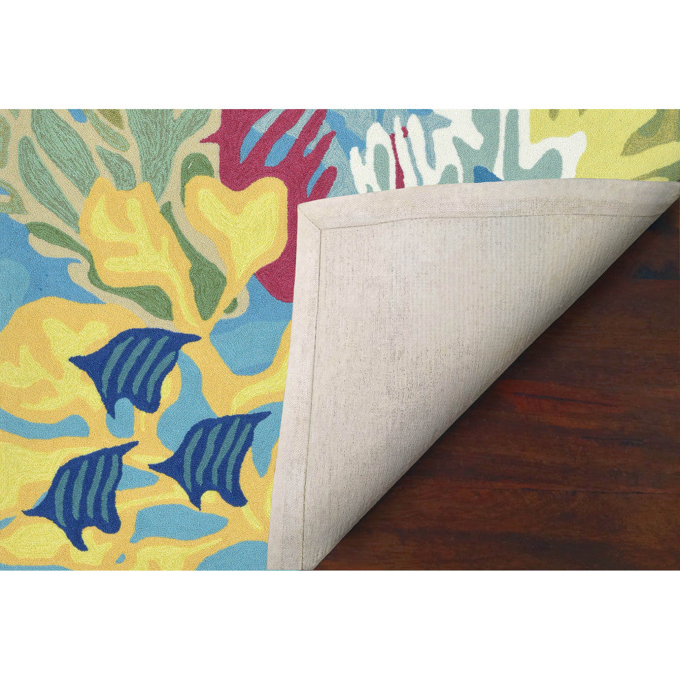 Ravella Ocean View Indoor/Outdoor Rug Blue, Blue, 5'x7'6