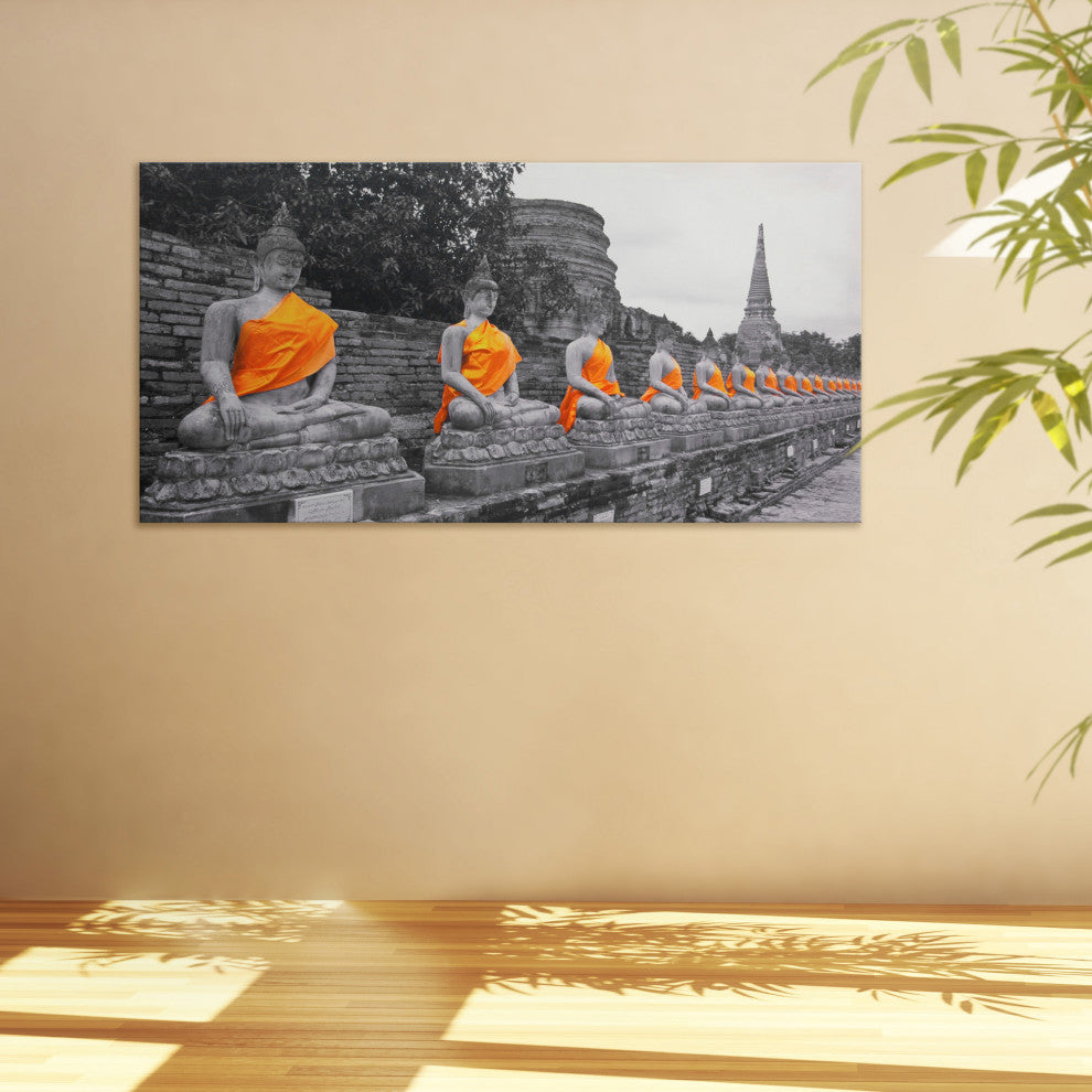 Golden Buddhas Canvas Wall Art