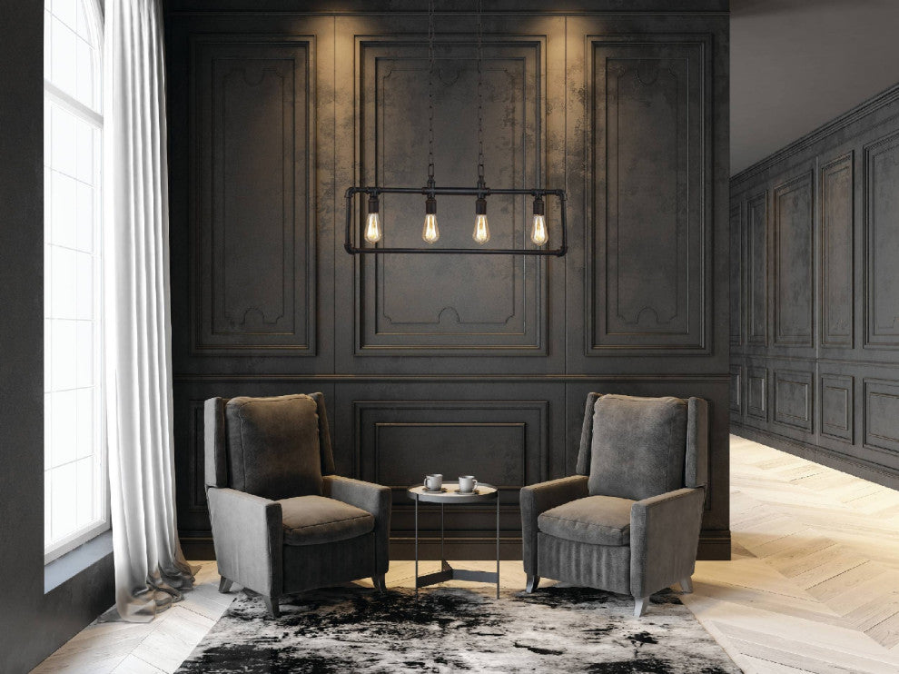 Wymer 4-Light Pendant, Matte Bronze