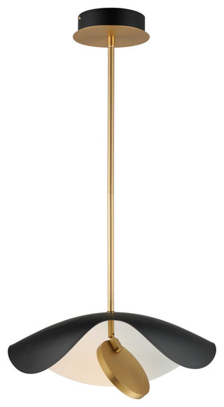 ET2 E24964 Carmen 16"W LED Pendant - Black / Gold