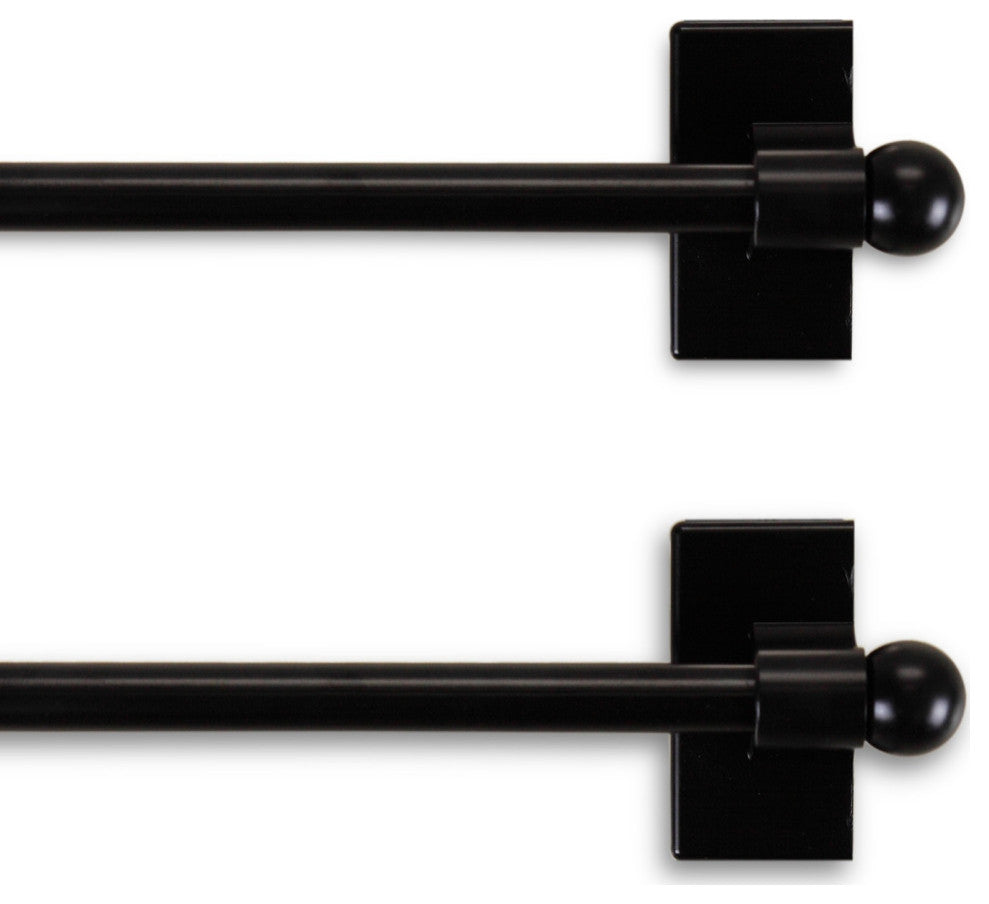 Magnetic Rod 7/16" 48-84" Long, Set of 2, Black