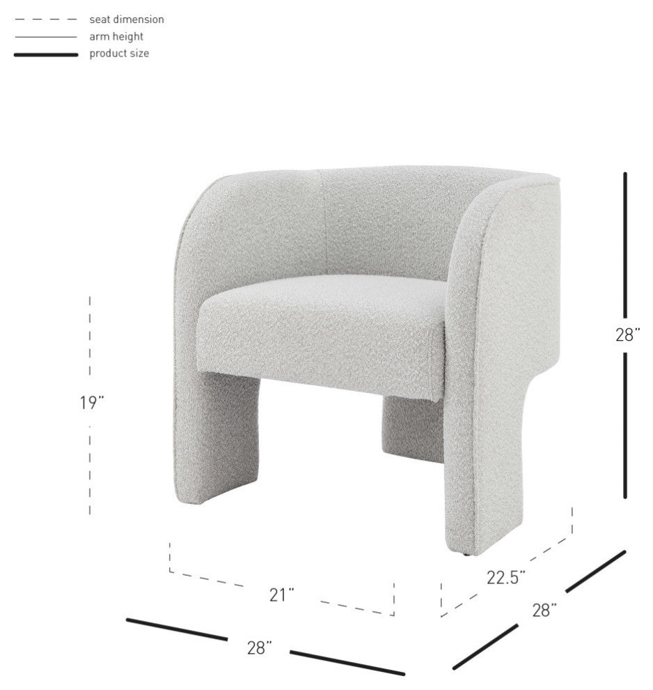 Matteo Fabric Accent Arm Chair