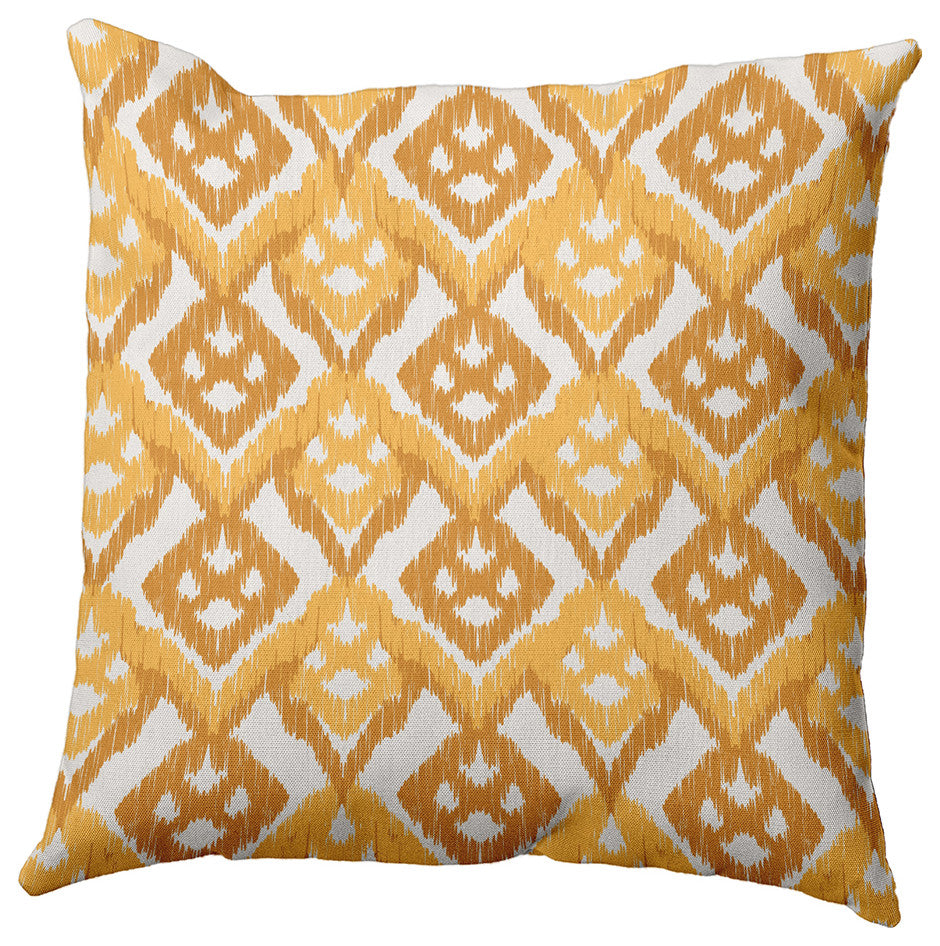 20" x 20" Hipster Decorative Indoor Pillow, Egg Yolk Yellow