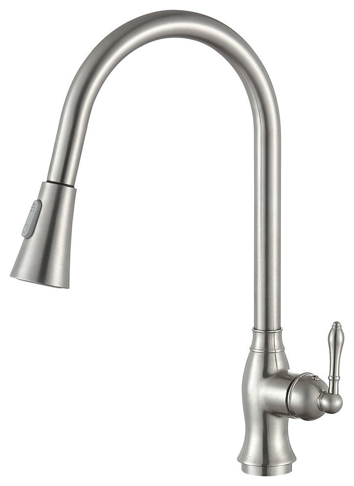 Rodeo Single Handle Pull-Out Sprayer Kitchen Faucet, Brushed Nickel