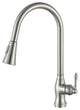 Rodeo Single Handle Pull-Out Sprayer Kitchen Faucet, Brushed Nickel