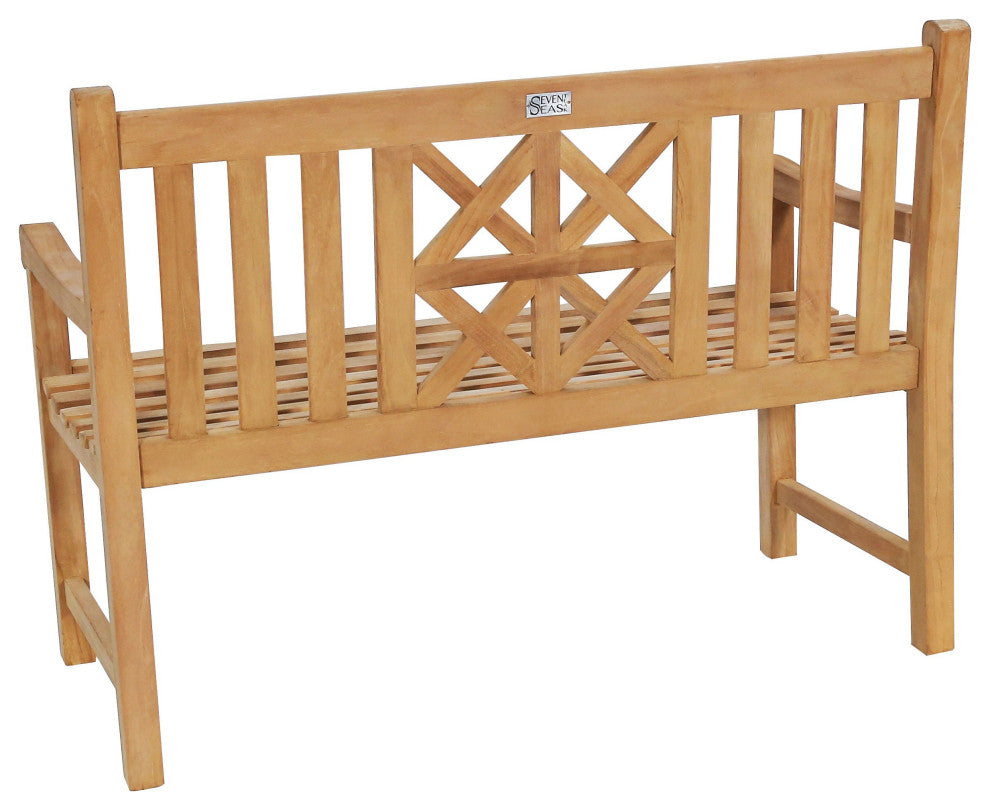 Teak Wood Arizona Outdoor Patio Bench, 4'