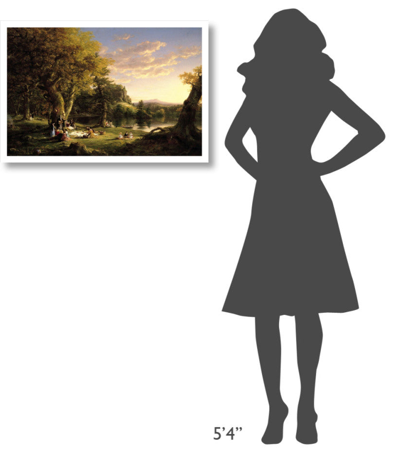 "The Pic-Nic, 1846" Digital Paper Print by Thomas Cole, 32"x22"