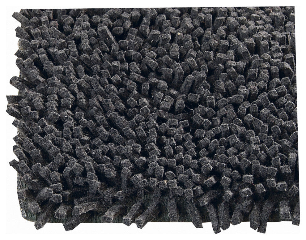 Hand Woven Charcoal New Zealand Wool Area Rug, 6''6"RND