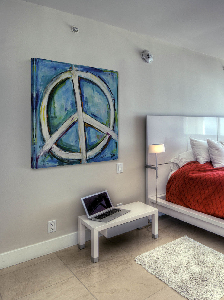 "Finding The Peace" Painting Print on Canvas by Tori Campisi