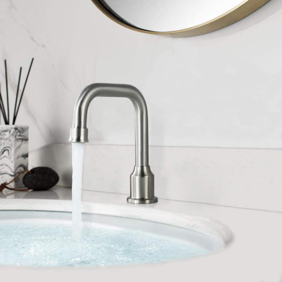 Fontana Commercial Brushed Nickel Touchless Automatic Sensor Faucet