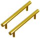 Dowell Series 3001 Handles, 160mm/6.3" CTC, Brushed Brass/Golden, 10-Pack
