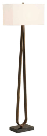 Uttermost Galloway Minimalist Bronze Floor Lamp