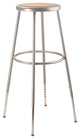 NPS 32"-39" Height Adjustable Heavy Duty Steel Stool, Grey