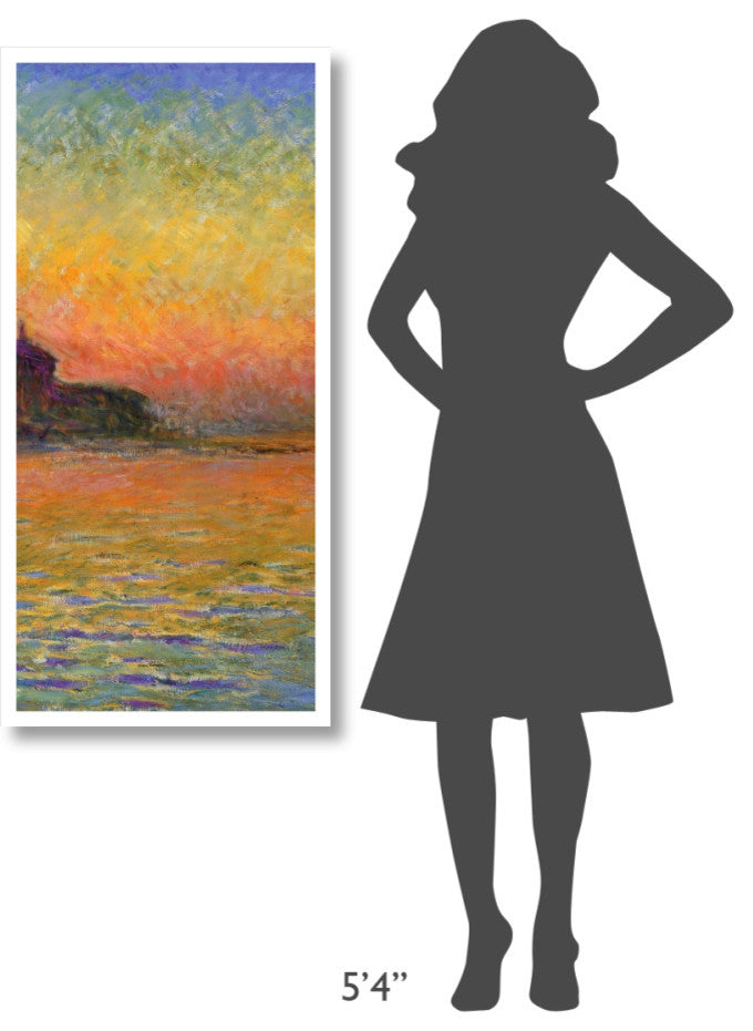 "Twilight Venice (center)" Digital Paper Print by Claude Monet, 22"x46"