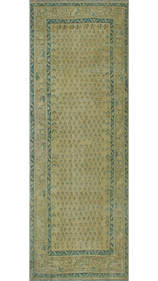 Semi-Antique Baha Beige/Gray Runner, 3'5x9'7