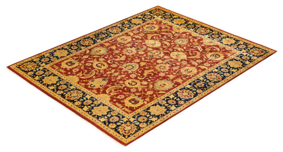 Thomas, One-of-a-Kind Hand-Knotted Area Rug, Orange, 8' 0"x10' 2"