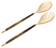 Stainless Steel Gold Tone Salad Servers, Set of 2
