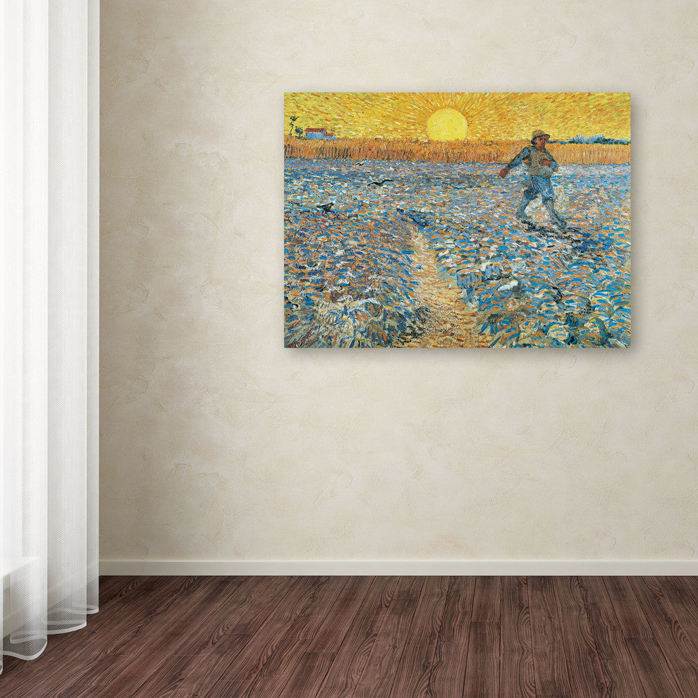 'Sower, 1888' Canvas Art by Vincent van Gogh