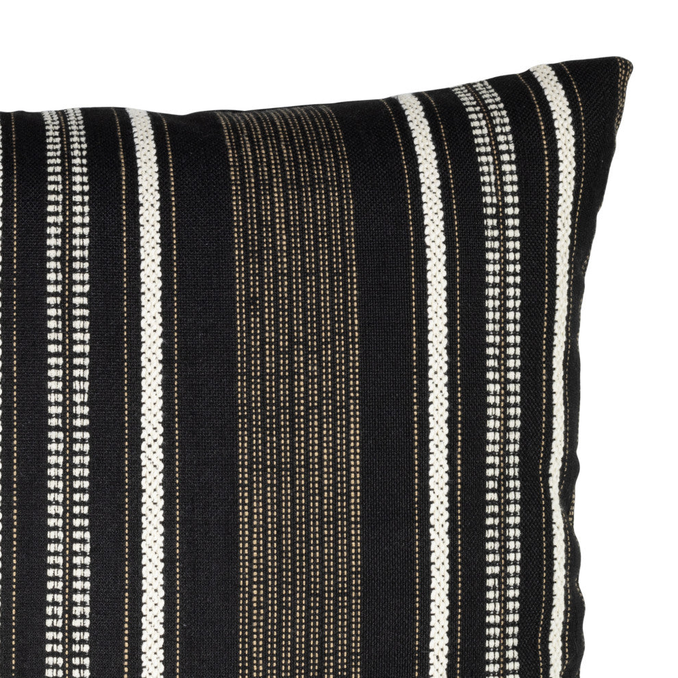 Pathway Ebony Indoor/Outdoor Performance Pillow, 20" x 20"