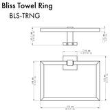 ZLINE Bliss Towel Ring, Chrome, BLS-TRNG-CH