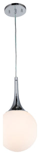 Woodbridge Lighting Alicia Mini-Pendant, Chrome, Opal LED