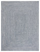 Safavieh Braided BRA201 Rug Machine-Washable, Dark Blue/Ivory, 9'x12'