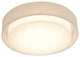 Sanibel LED Ceiling, White Finish, Linen White, 16"