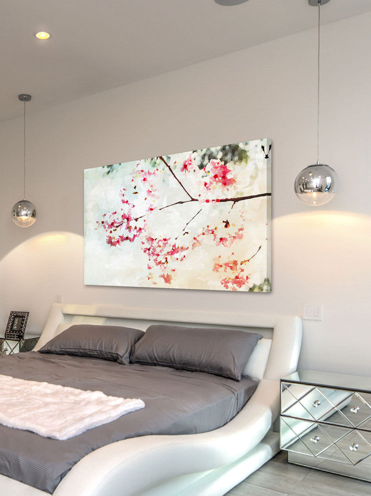 "Pink Spring III" Painting Print on Canvas by Irena Orlov