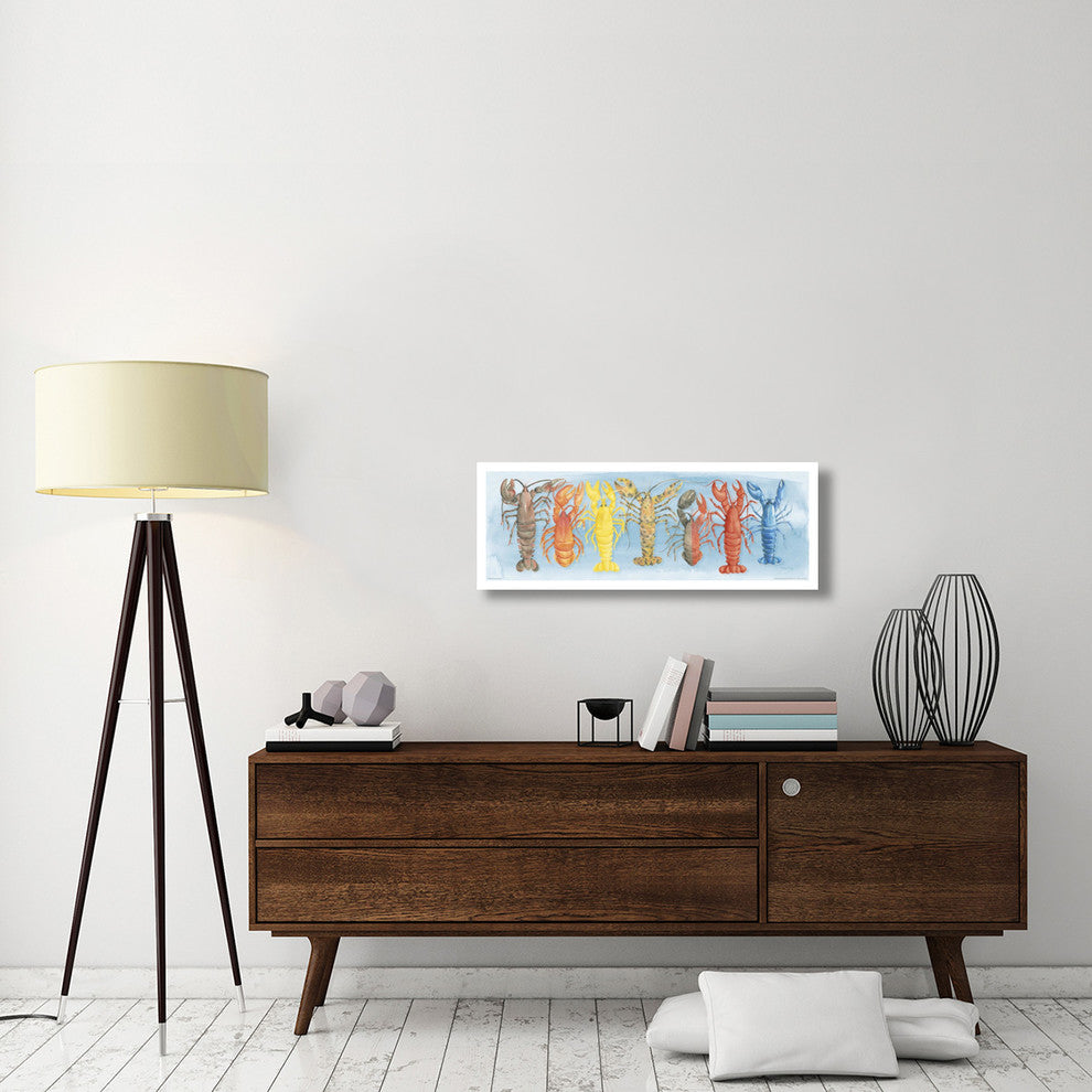 "A Rare Catch Red Lobster" Digital Paper Print by Elyse DeNeige, 38"x14"