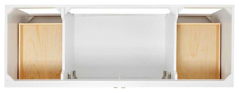 Ariel Hamlet 61" Oval Sink Bath Vanity, 1.5" Carrara Marble