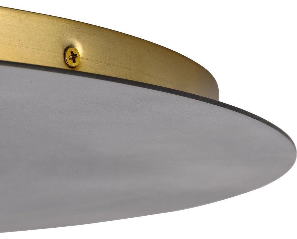 Trimble Collection Three-Light Brushed Bronze 18" Flush Mount