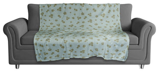 Green Daisy Pattern 50x60 Coral Fleece Blanket