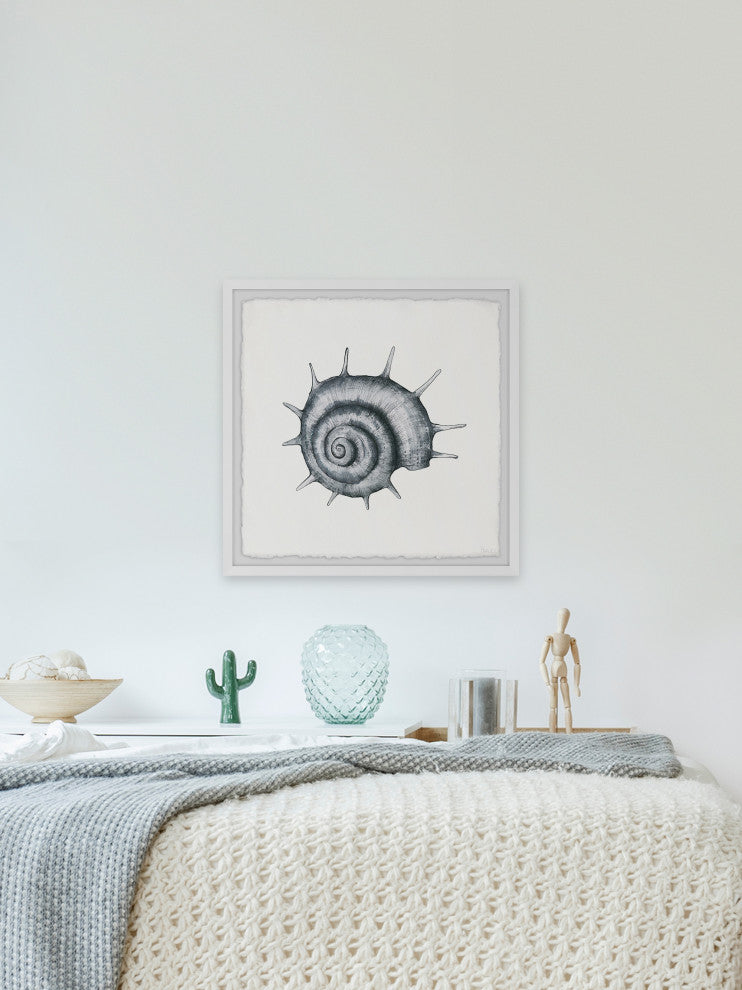"Spiky Seashell" Framed Painting Print, 12"x12"