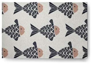 Fish Tales Nautical Chenille Rug