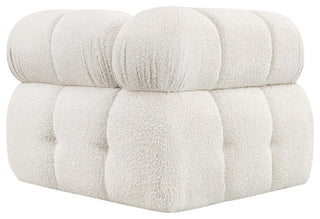 Ames Boucle Fabric Modular Chair, Cream, Corner Chair