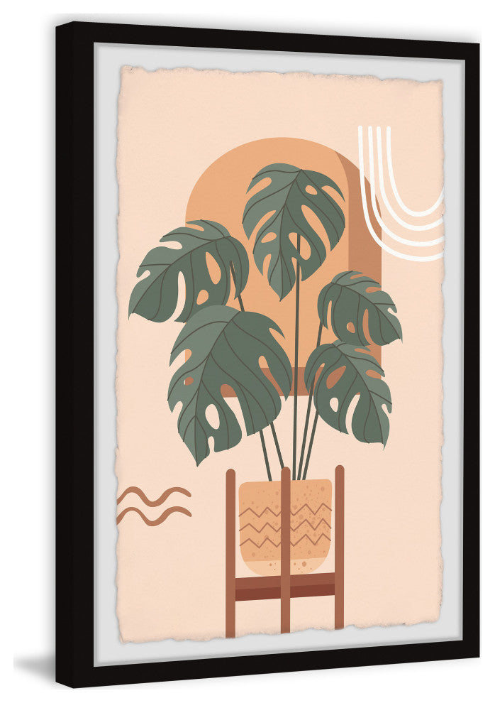 "Plant Connection" Framed Painting Print, 12x18