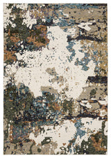 Elements Abstract Impressions Ivory/ Green Area Rug, 3'3"x5'2"