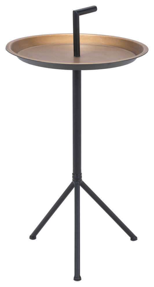 Mercy Accent Table Gold & Black