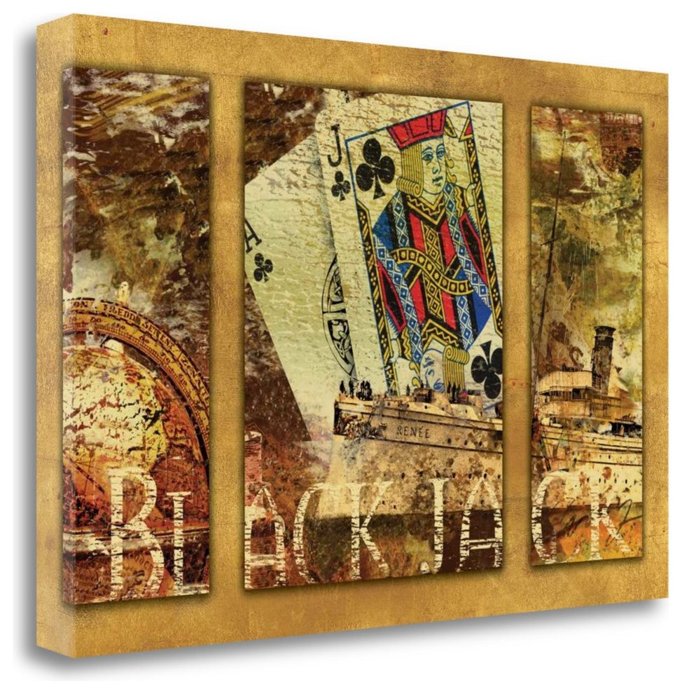 "Black Jack" By Eric Yang, Giclee Print on Gallery Wrap Canvas, Ready to Hang
