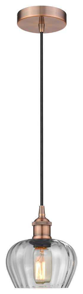 Innovations 616-1P-AC-G92 1-Light Mini Pendant, Antique Copper