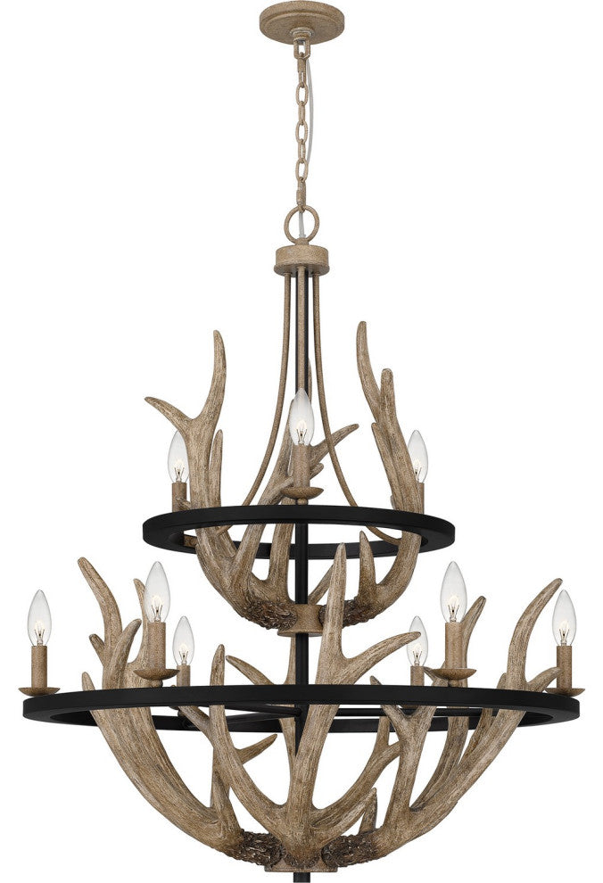 Journey 9-Light Chandelier, Earth Black