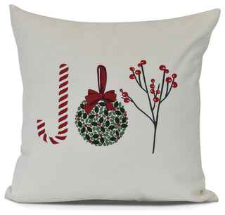 Oh Joy!,Word Print Pillow,Off White, 20" x 20"