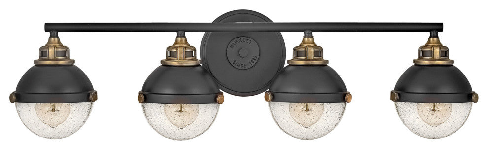 Hinkley Lighting 5174 Fletcher 4 Light 32"W Bathroom Vanity Light - Black